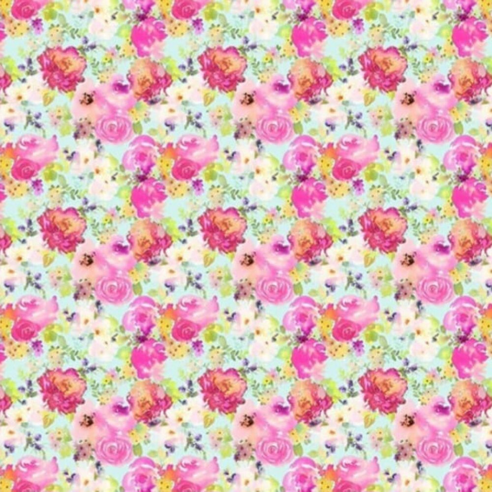 Watercolor Collection 100% Cotton Quilting Fabrics by the Yard - In The Beginnin